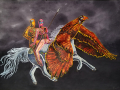 Ruggiero and The Hippogriff rescue Angelique hi